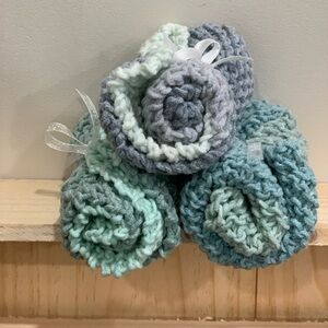 Hand Knit Cotton Blend Dishcloths